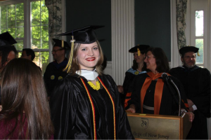 Caitlin Duffy at TCNJ graduation, 2012