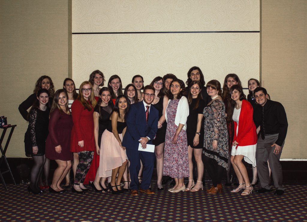 large group of people posing