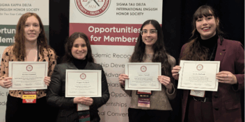 TCNJ students recognized for their academic achievements at the 2025 Sigma Tau Delta Centennial Convention